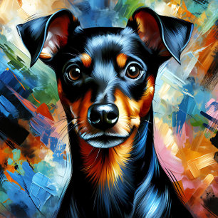 Puzzle Impression acrylique de chien Manchester Toy Terri