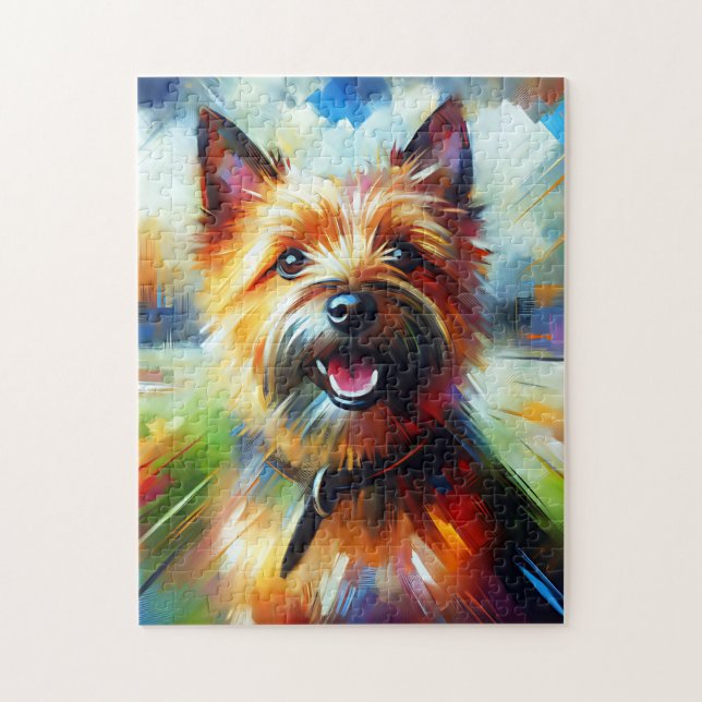 Puzzle Impression acrylique de chien Terrier de Norwich C (Vertical)