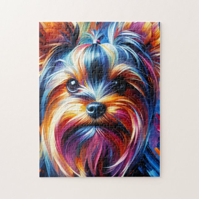 Puzzle Impression acrylique de chien Yorkshire Terrier |  (Vertical)