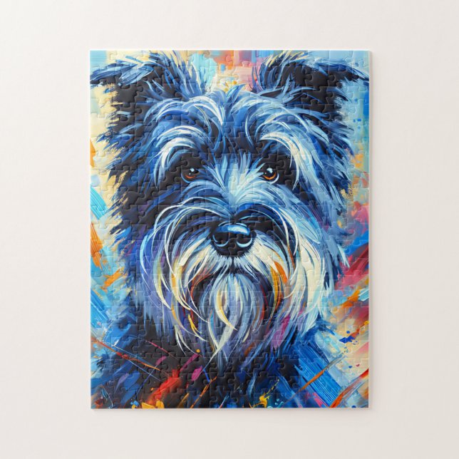 Puzzle Impression acrylique du chien Glen of Imaal Terrie (Vertical)