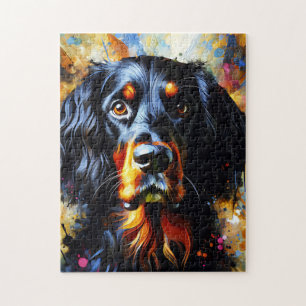 Puzzle Impression acrylique du chien Gordon Setter Colo
