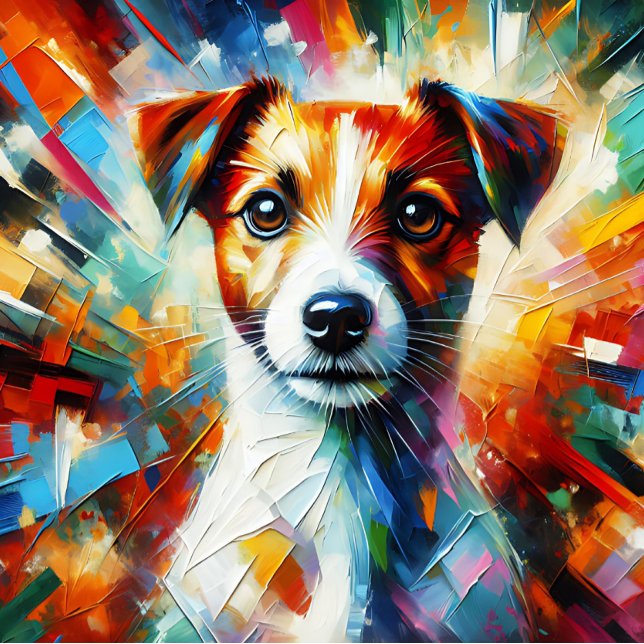 Puzzle Impression acrylique Jack Russell Terrier | Coloré (Créateur téléchargé)