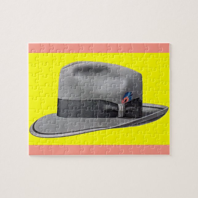 Puzzle Impression casquette masculine fedora des années 1 (Horizontal)