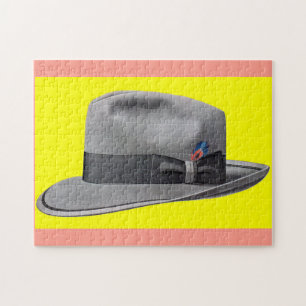 Puzzle Impression casquette masculine fedora des années 1
