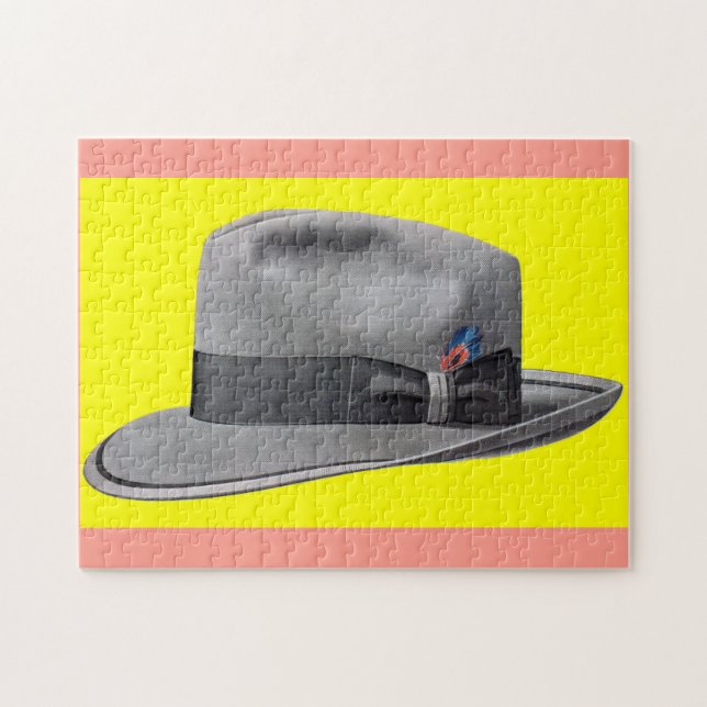 Puzzle Impression casquette masculine fedora des années 1 (Horizontal)