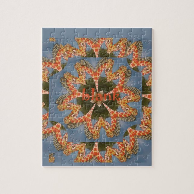 Puzzle Impression d'art Abstrait Giraffe (Vertical)