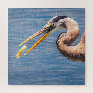 Puzzle Impression d'art de faune de Grand Héron Bleu attr