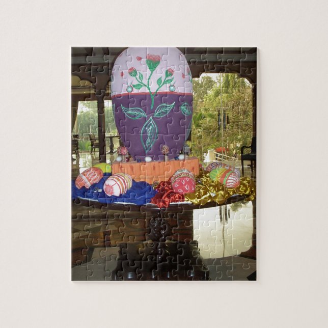 Puzzle Impression d'art d'oeuf de Pâques décoré (Vertical)
