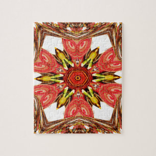 Puzzle Impression d'art floral Doodle