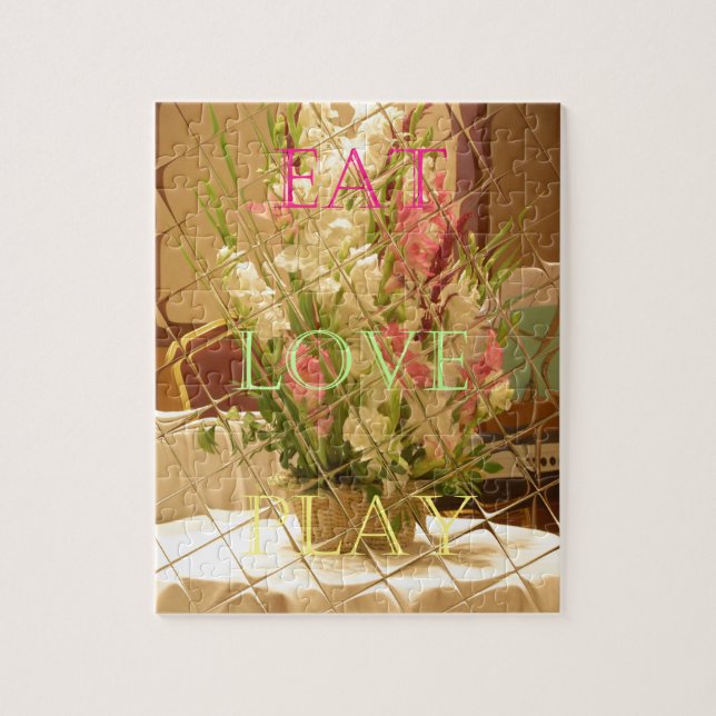 Puzzle Impression d'art Reflected Blooms (Vertical)