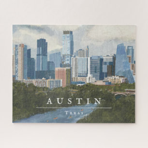 Puzzle Impression d'Austin Skyline Peint Art