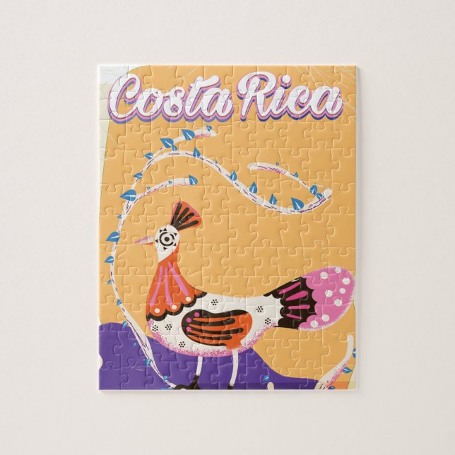 Puzzle Impression de voyage vintage costaricain (Vertical)