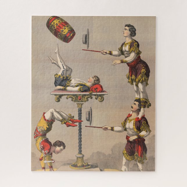 Puzzle Impression Graphique vintage D'Un Acte acrobatique (Vertical)