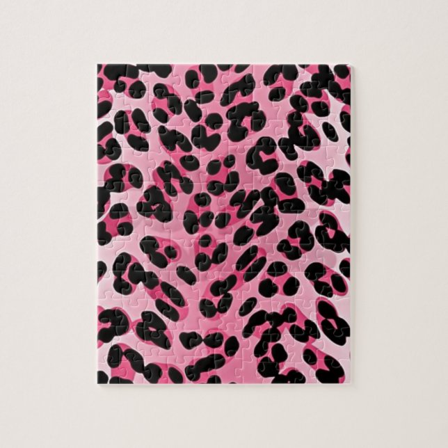 Puzzle Impression guépard rose RAB Rockabilly (Vertical)