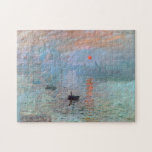 Puzzle Impression, lever de soleil, Claude Monet, 1872<br><div class="desc">Oscar-Claude Monet (14 novembre 1840 - 5 décembre 1926) était un peintre français, un fondateur de la peinture impressionniste française et le praticien le plus cohérent et le plus prolifique de la philosophie du mouvement d'exprimer ses perceptions avant la nature, surtout en ce qui concerne la peinture en plein air....</div>