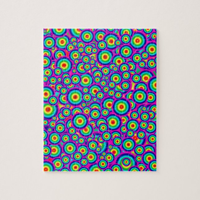 Puzzle Impression Psychedelique Hippy des Années 60 (Vertical)