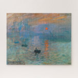 Puzzle Impression Sunrise par Claude Monet<br><div class="desc">Impression Sunrise par Claude Monet. S'il vous plaît visitez mon magasin pour un design plus intéressant et plus de choix de couleurs. => zazzle.com/iwheels*</div>