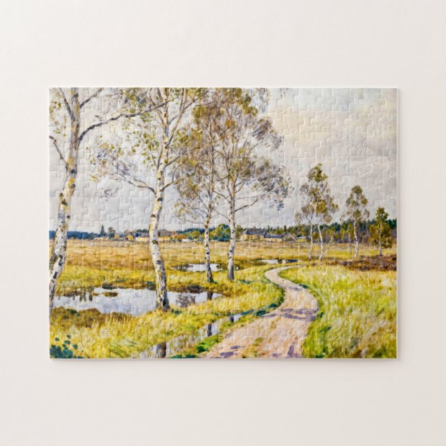 Puzzle Impressionist Landscape of Worpswede in the Teufel (Horizontal)