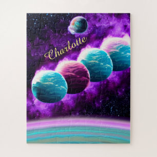 Puzzle Impressionniste Cosmique Extraordinaire Purple Uni