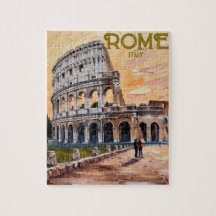 Imprimable Rome Italie Colisée Voyage Art Vintage