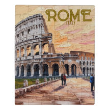 Imprimable Rome Italie Colisée Voyage Art Vintage