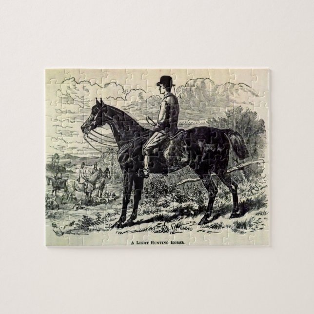 Puzzle Imprimé au 19e siècle Un cheval de chasse léger (Horizontal)