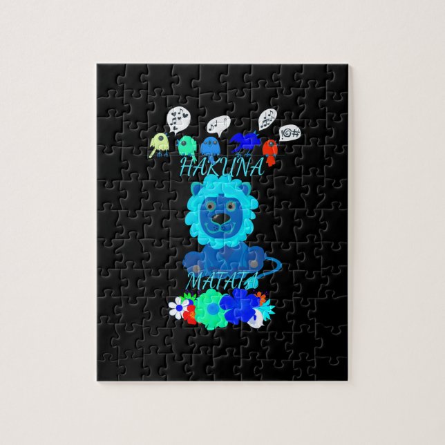 Puzzle Imprimer Hakuna Matata Lion (Vertical)