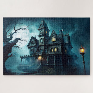 Puzzle Imredoutable Halloween Haunted Mansion après minui