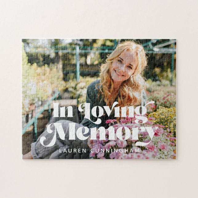 Puzzle In Love Memory Vintage Retro Photo (Horizontal)