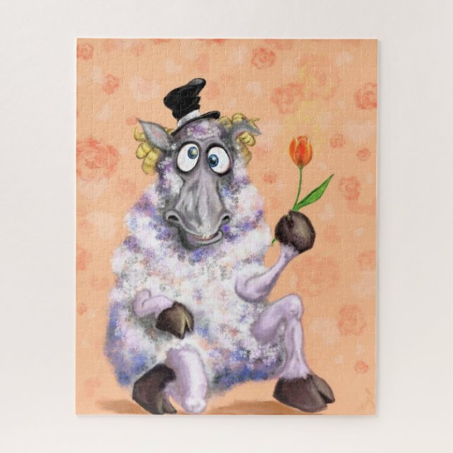 Puzzle In Love Ram - Gentleman - Ajouter Votre Texte / No (Vertical)