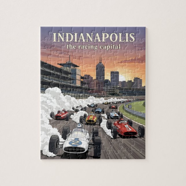 Puzzle Indianapolis, capitale mondiale de la course (Vertical)