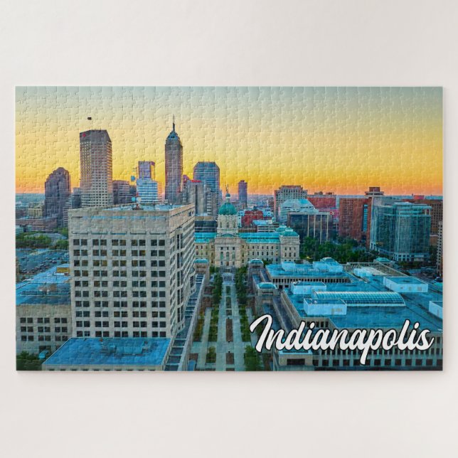 Puzzle Indianapolis, Indiana, États-Unis (Horizontal)