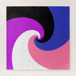 Puzzle Indicateur Abstrait Genderfluide Pride