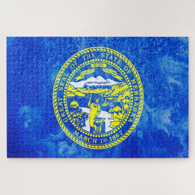 Puzzle Indicateur de l'État du Nebraska (Horizontal)