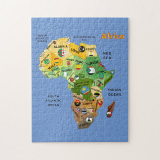 Puzzle Indicateurs de la carte de l'Afrique
