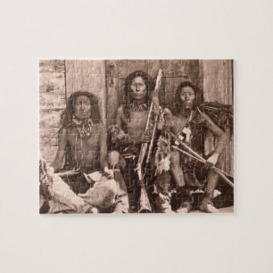 Puzzle Indiens de Spokane, 1861 (photo de b/w)