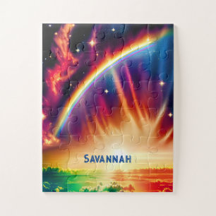 Puzzle Indigo Cosmos Lance Rainbow Vibrant Ciel Lit