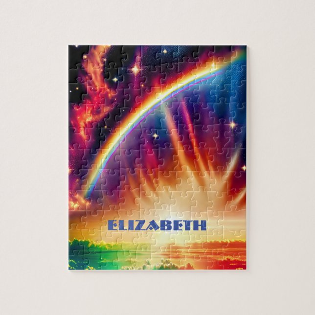 Puzzle Indigo Cosmos libère des lumières Ciel Vibrant Arc (Vertical)