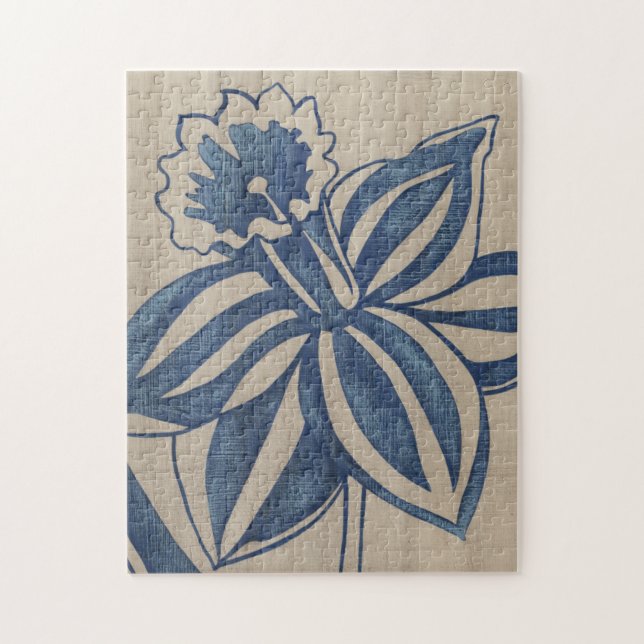 Puzzle Indigo Daffodil (Vertical)