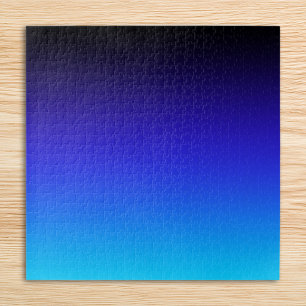 Puzzle Indigo noir et ombre bleu aqua