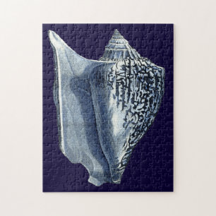 Puzzle Indigo Shells I