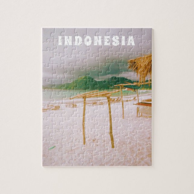 Puzzle Indonésie Lombok Paradis Tropical Imprimé  (Vertical)