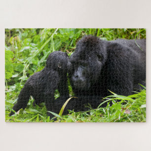 Puzzle Infant Mountain Gorilla Kisses Silverback