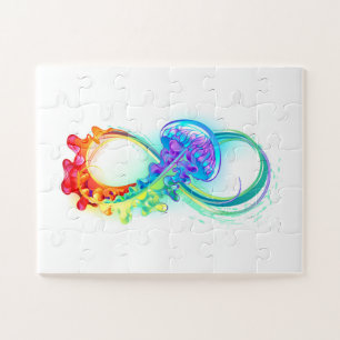 Puzzle Infinité avec la méduse arc-en-ciel
