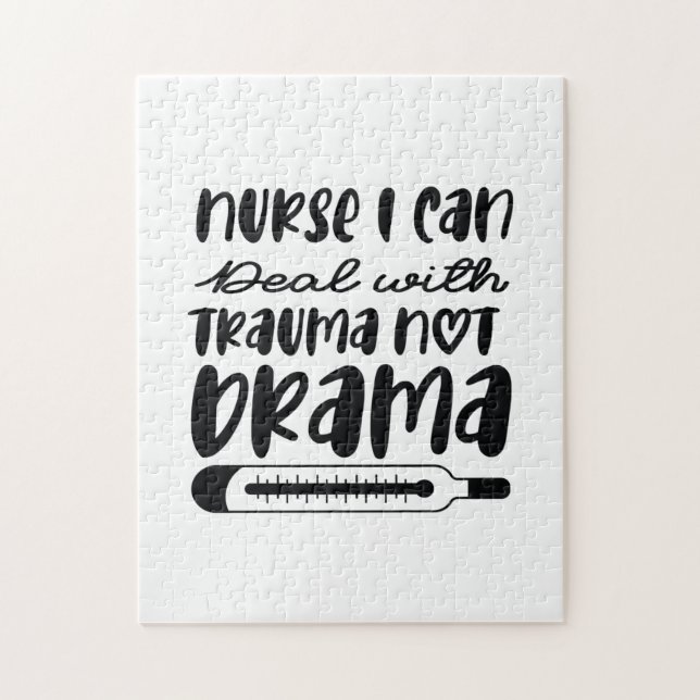 Puzzle Infirmière Cadeau Je Peux Faire Face Au Trauma (Vertical)
