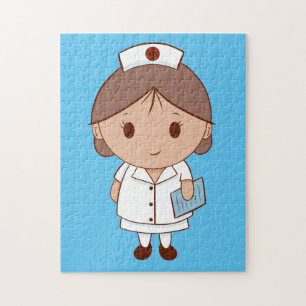 Puzzle Infirmière de dessin animé mignonne