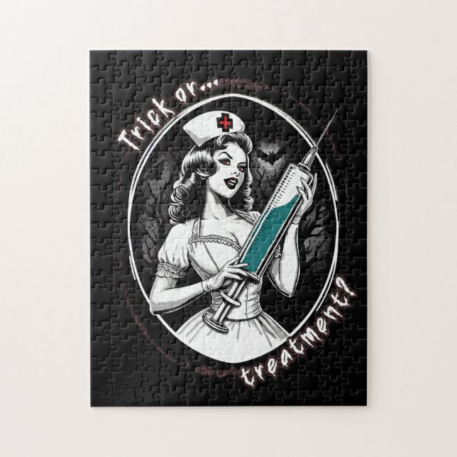 Puzzle Infirmière d'Halloween (Vertical)