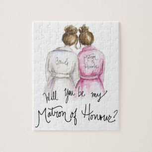 Puzzle Infirmière d'honneur ? Domestique de petit pain de