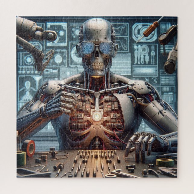 Puzzle Ingénieur roboticien (Vertical)