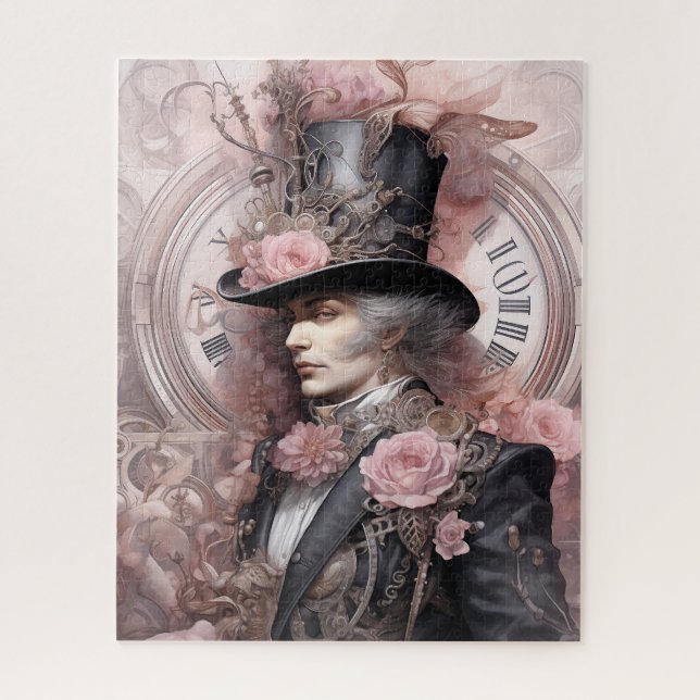 Puzzle Ingénieur Roseate : Inventeur Pink Steampunk (Vertical)